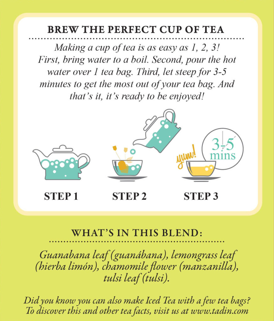 Guanabana Tea Blend Tadin Herb & Tea Co.