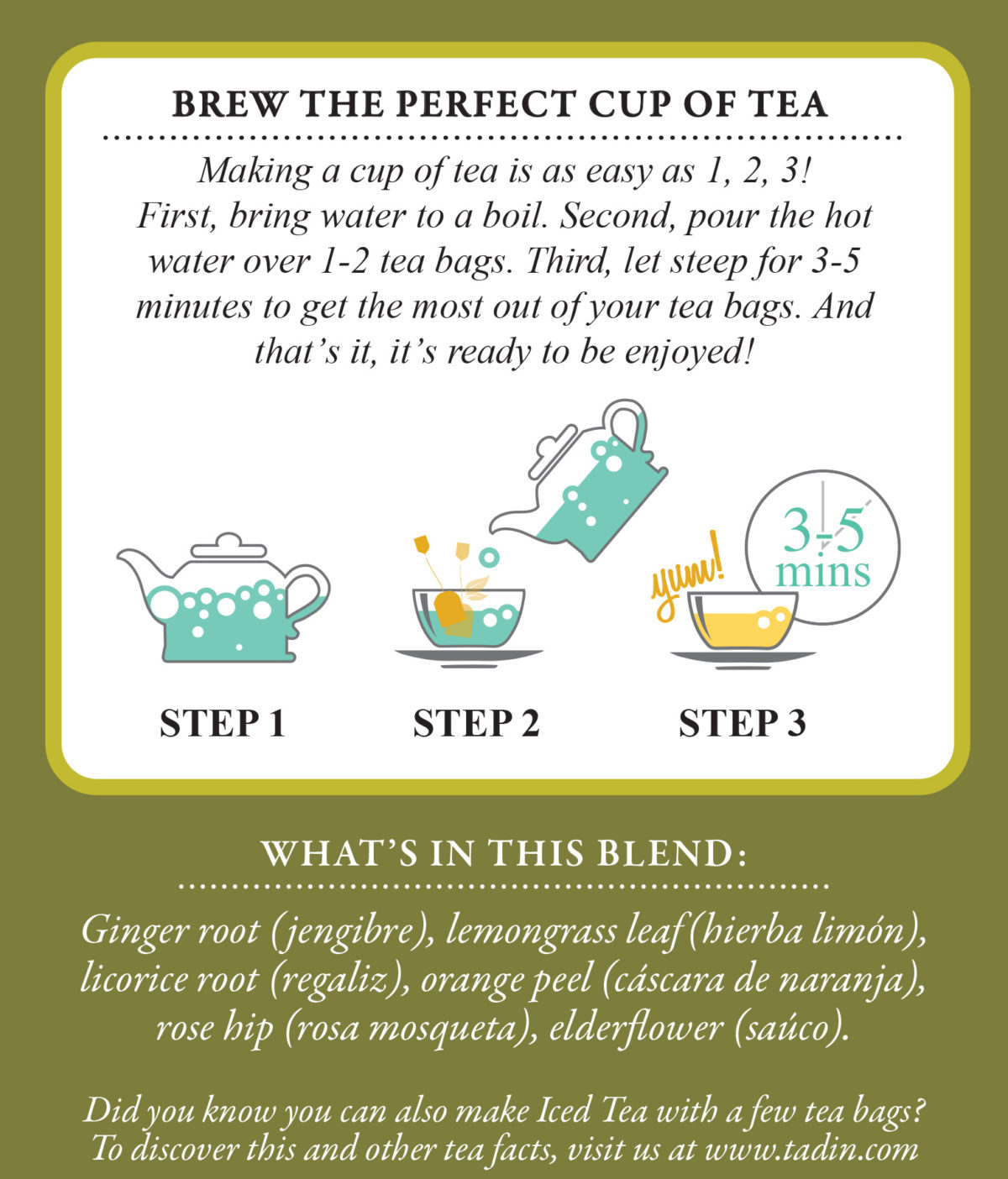 Ginger Tea Blend – Tadin Herb & Tea Co.