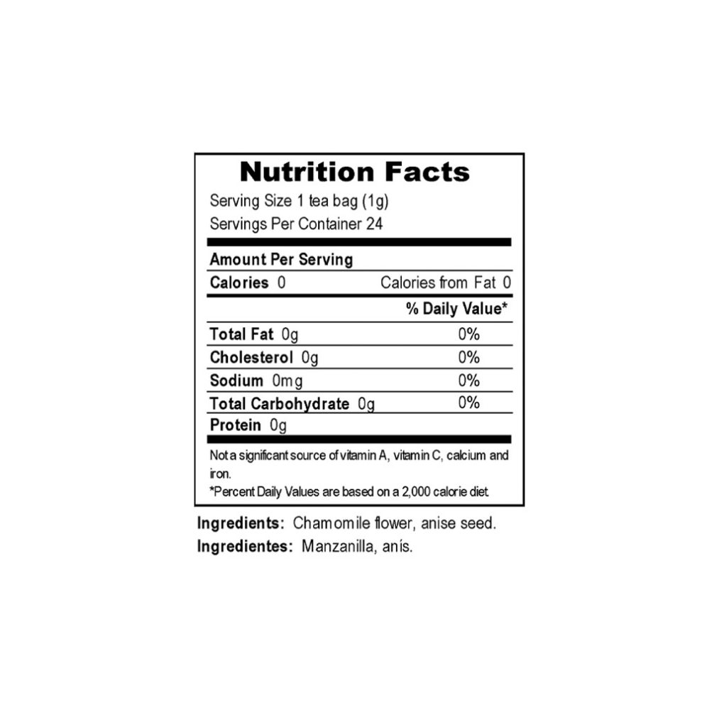 Chamomile Anise Tea Tadin Herb & Tea Co.