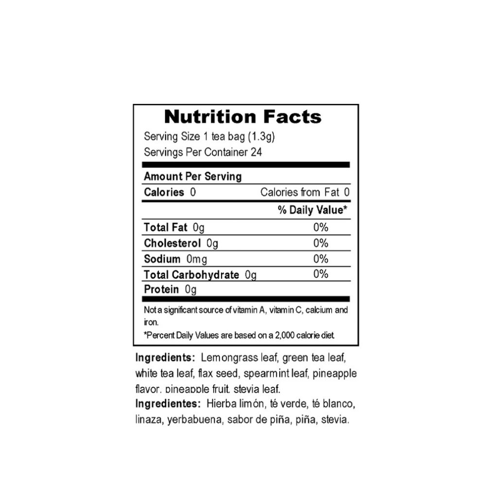 Pineapple Tea Blend Tadin Herb & Tea Co.