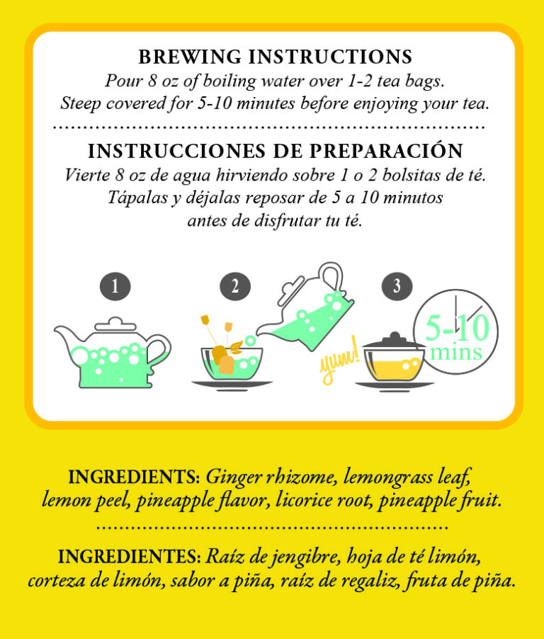 Pineapple Ginger Tea Tadin Herb & Tea Co.