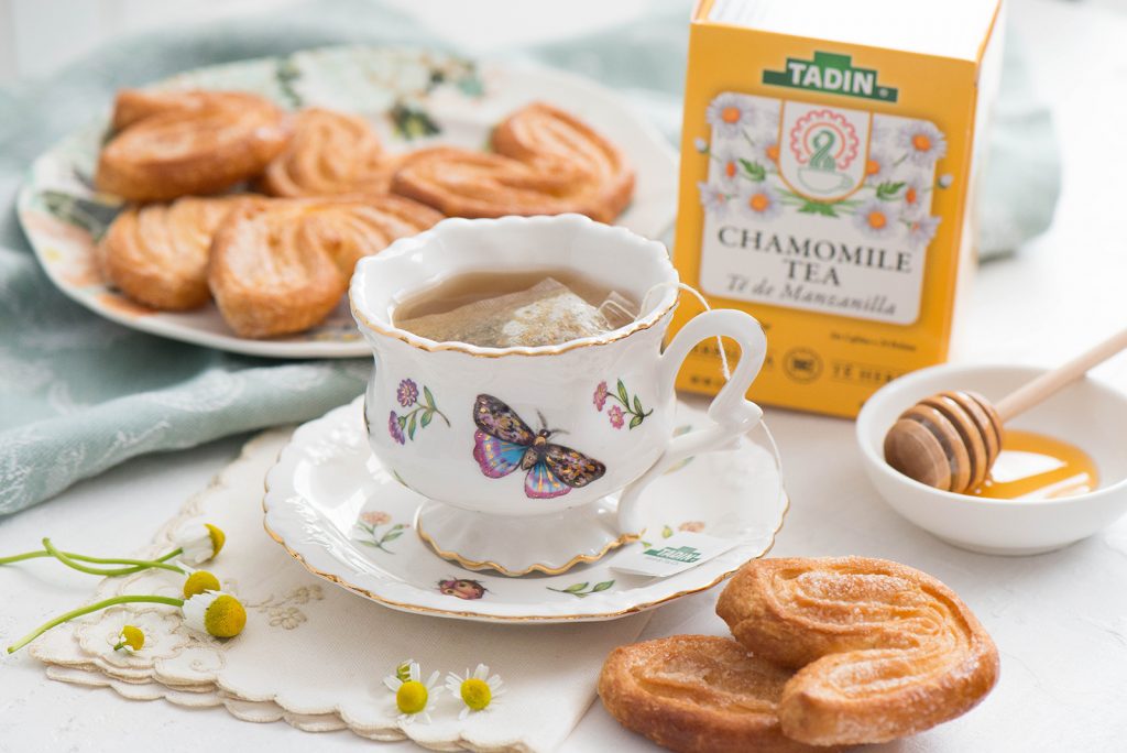 Homemade Orejas & Chamomile Tea