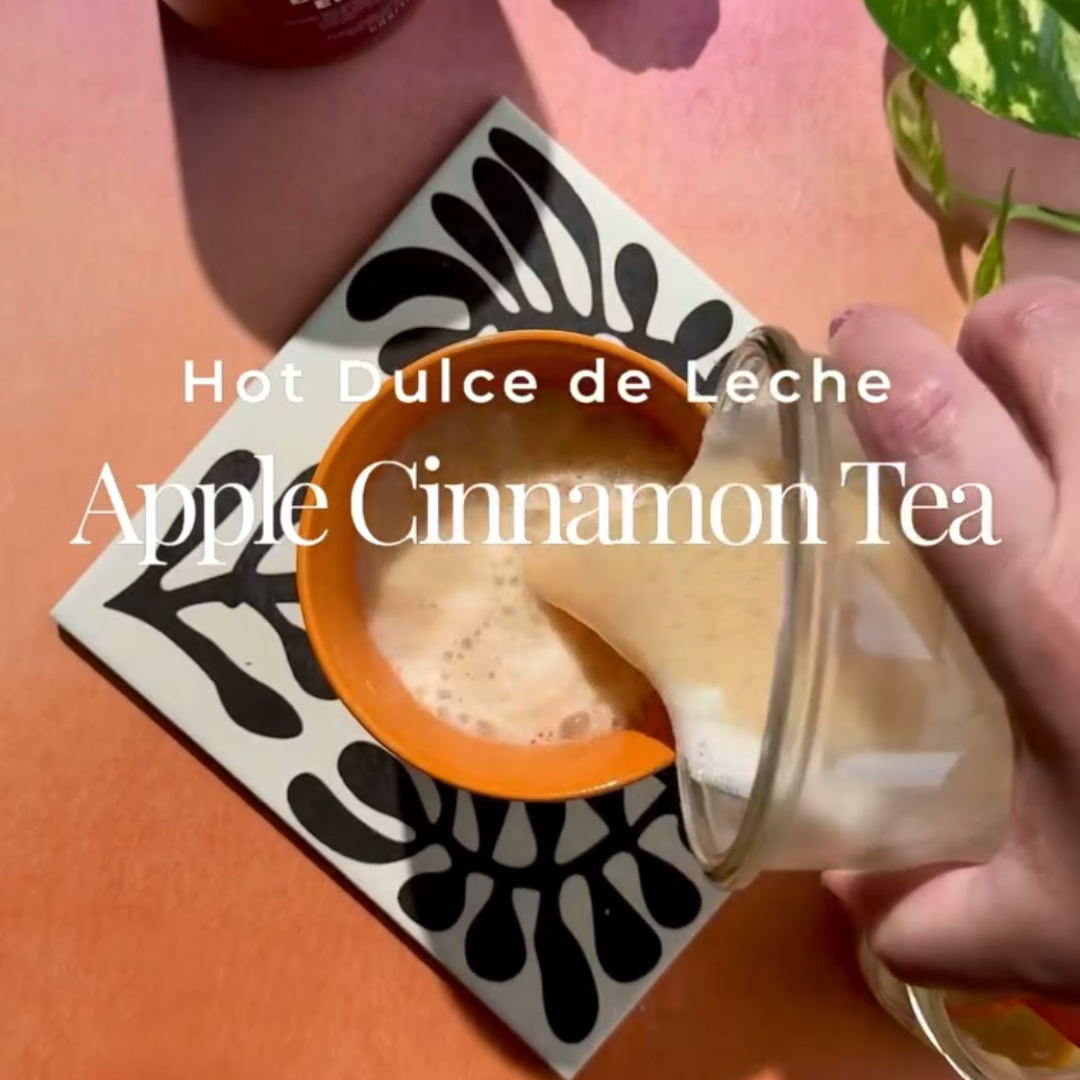 Hot Dulce de Leche Cinnamon Apple Tea 