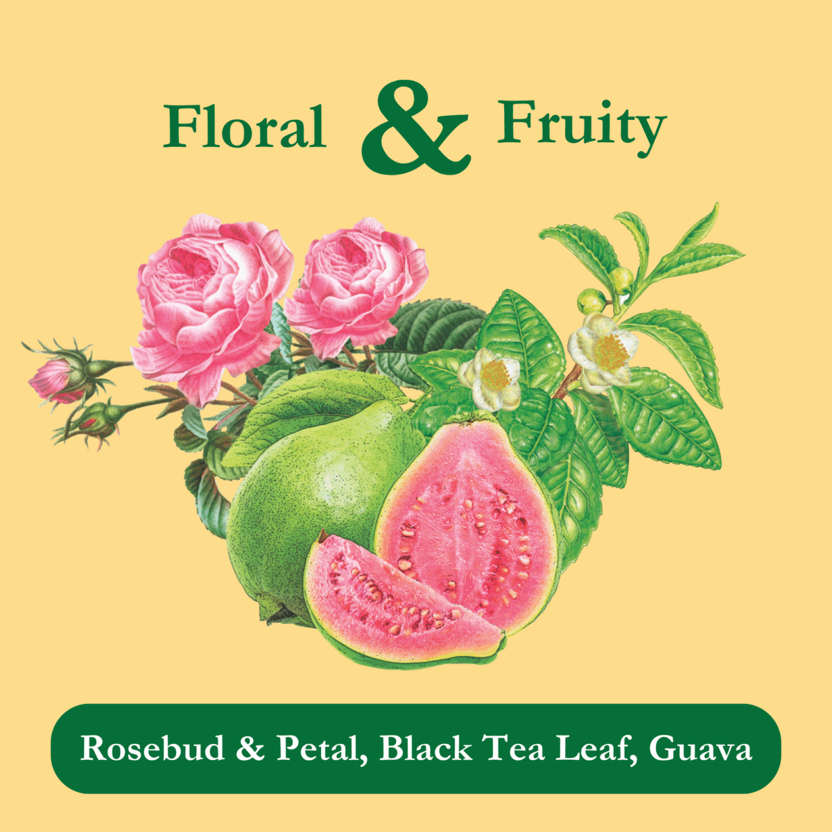 guava tea - rose tea - summer tea