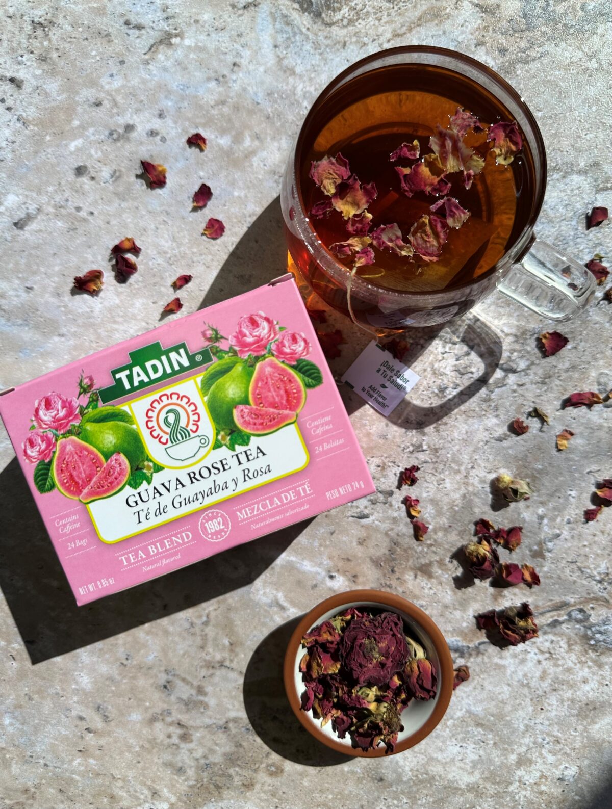 guava tea - rose tea - summer tea
