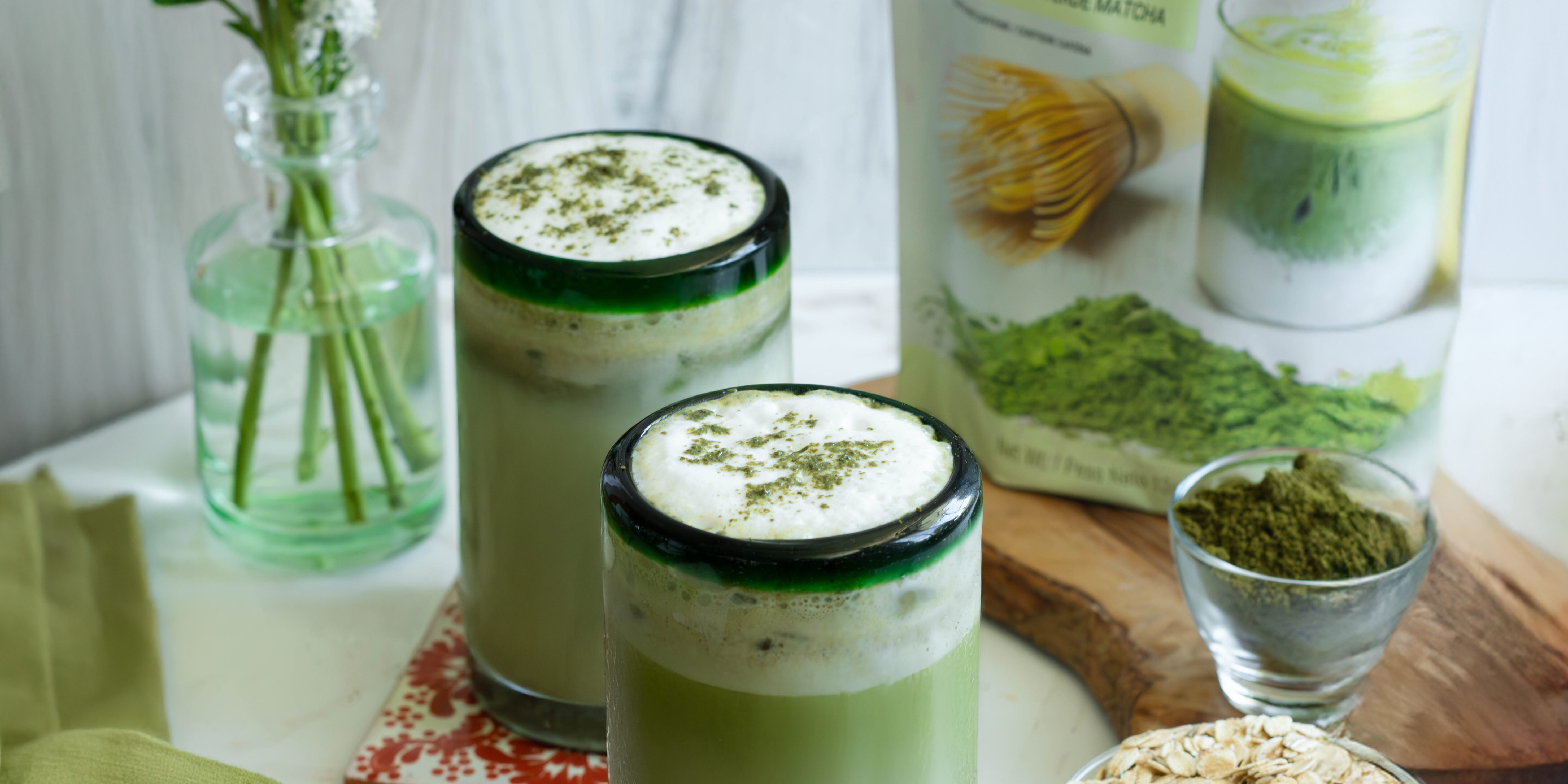 Matcha Linaza Oatchata matcha powder - green tea - recipe