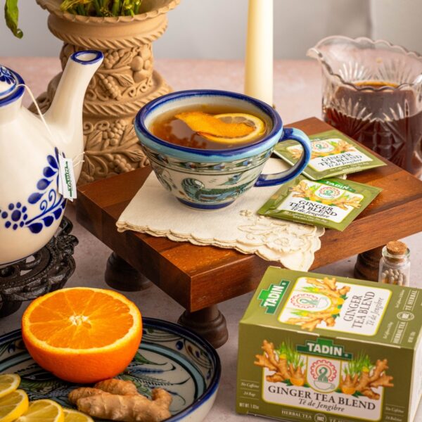 Ginger Citrus Tea with Piloncillo Syrup