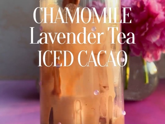 Chamomile Lavender Tea Iced Cacao