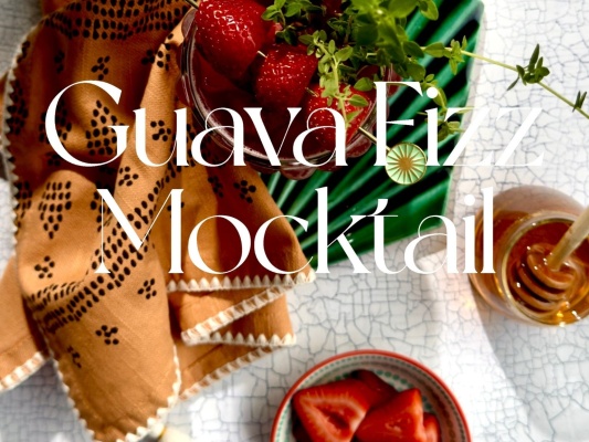 Guava Fizz Mocktail