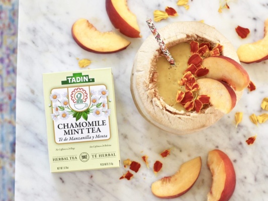 Coconut Peach & Chamomile Mint Smoothie