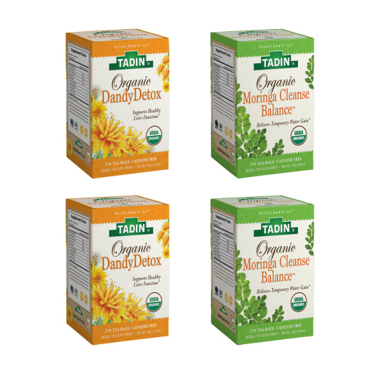 Organic New Year Cleanse and Detox Herbal Tea Kit (Paquete variado de té de hierbas orgánico para limpiar y desintoxicar el cuerpo en el año nuevo)